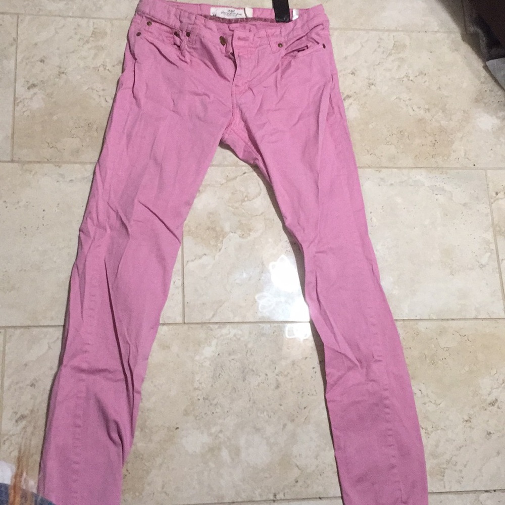 pink jeans